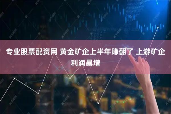 专业股票配资网 黄金矿企上半年赚翻了 上游矿企利润暴增